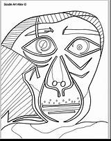 Picasso Coloring Pages Pablo Cubism Getdrawings Getcolorings Kids Printable Color Colorings Hughes Langston sketch template