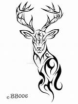 Tribal Tattoo Deer Designs Tattoos Clipart Drawing Head Clip Hunting Drawings Deviantart Stencil Doe Tatoo Nice Stag Animal Clipartix Maori sketch template