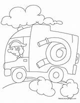Coloring Fire Engine Pages Kids Station Safety Popular Speed Comments sketch template