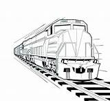 Train Coloring Pages Drawing Freight Steam Trains Passenger Locomotive Color Printable Engine Sketch Bullet Pdf Getdrawings Getcolorings Template Colorings sketch template