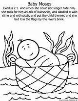 Coloring Moses Baby Basket Printable Printablee Via sketch template