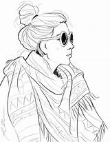 Coloring Pages Fashion Realistic Girl People Printable Adults Girls Print Drawing Adult Kids Book Color Sheets Books Google Colouring Albanysinsanity sketch template