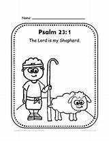 Psalm Coloring Sheet 23 sketch template