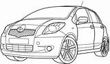 Yaris Prius Hilux Autos トヨタ Popular sketch template
