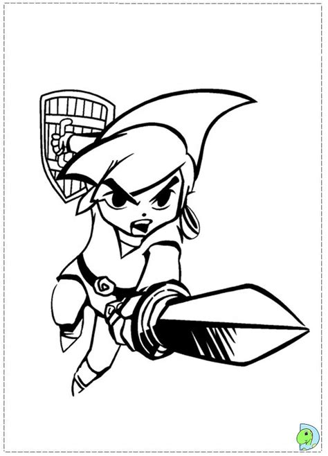 zelda coloring page print color craft