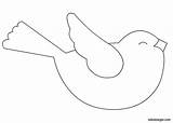 Uccellino Sagoma Uccello Colorare Sagome Uccelli Uccellini Oiseaux Volo Coloriages Attaccare Disegnare Tuttodisegni Scegli Bacheca Trouvé sketch template