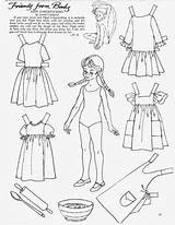 Pippi Papier Anziehpuppe Longstocking Ausmalen Coloring Puppen Anziehen 1967 Kindergeburtstag Spiele Papierhandwerk Langstrumpf Astrid Lindgren Pipi sketch template