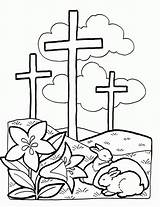 Coloring Easter Pages Religious Printable Popular sketch template