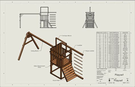 wood playset plans  woodworking