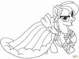 Pony Little Rainbow Dash Coloring Pages Color sketch template