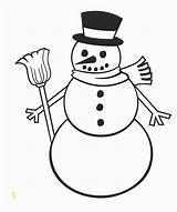 Snowman Scarf Coloring Template Crafts Divyajanani sketch template