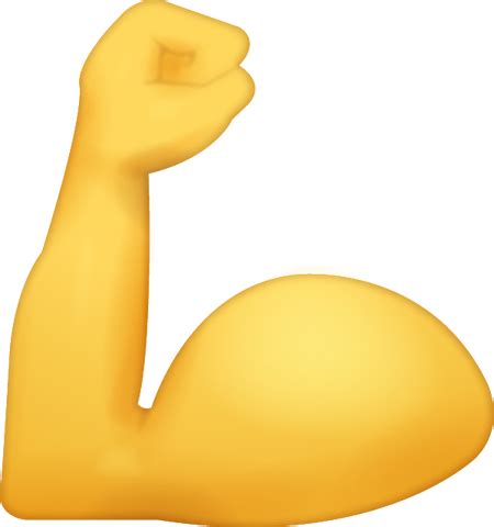 biceps emoji   iphone emojis emoji island