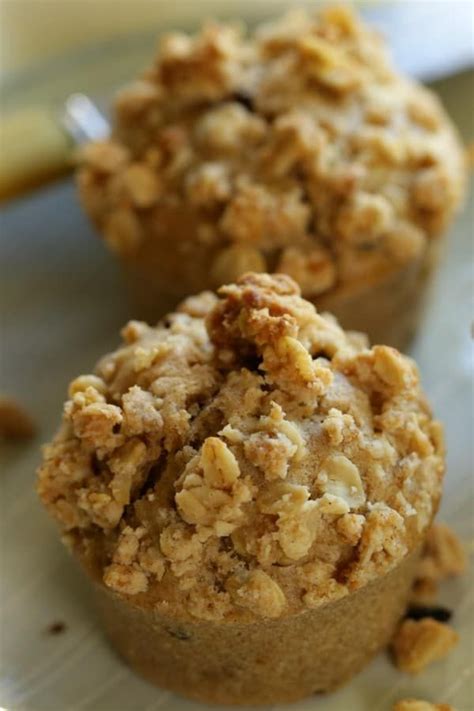 Apple Cinnamon Muffins With Oatmeal Crumb Topping Recipe Easy
