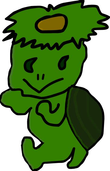 green cartoon character clip art  clkercom vector clip art