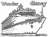 Cruise Disney Ship Coloring Pages Drawing Getdrawings Miracle Timeless sketch template