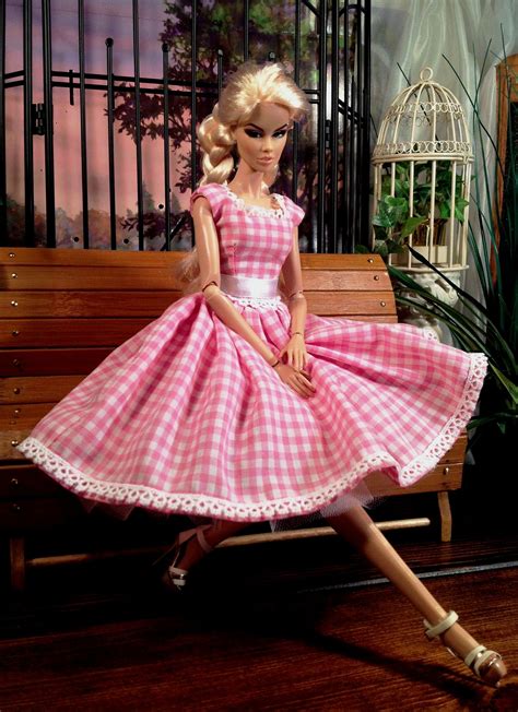 dollsdresses rfb designs by peggy 35 28 6 pink gingham dress