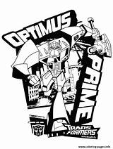 Transformers Coloring Optimus Prime Pages Printable Color Kids Print Characters Incredible Children Getcolorings sketch template