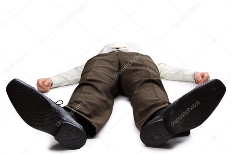jeune homme daffaires couche sur le sol image libre de droit par geribody