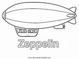 Zeppelin Ausmalen Malvorlage sketch template