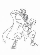 Coloring Pages Printable Thor Getcolorings sketch template