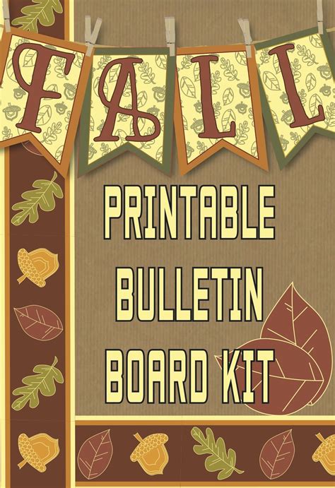 fall printable banner bulletin board kit christmas bulletin boards