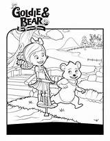 Goldie Bear Coloring Beer Fun Kids sketch template