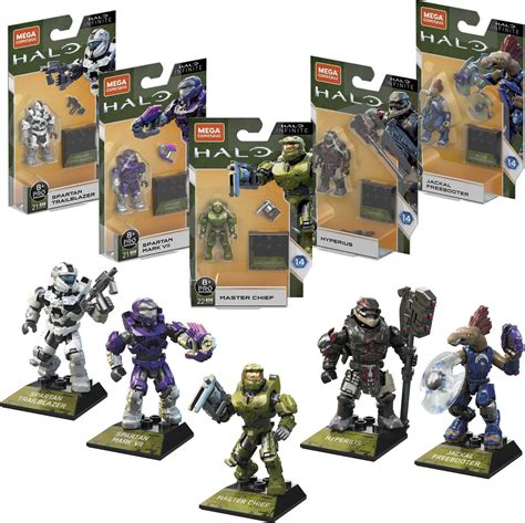 mega construx halo heroes series xiv collection building toys  kids