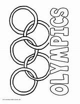 Olympic Rings Coloring Getcolorings sketch template