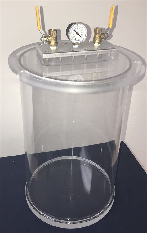 acrylic vacuum chamber cylinder   diameter   height top load model removable lid
