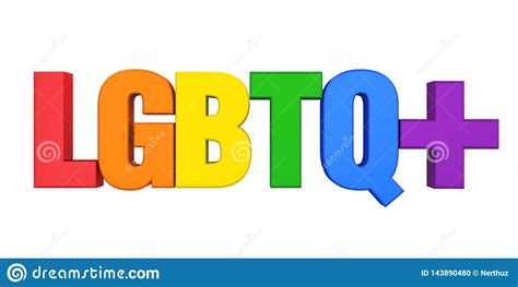 word `lgbtq` rainbow isolated stock illustration illustration of