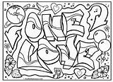 Coloring Graffiti Pages Popular Book sketch template