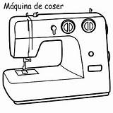 Maquina Colorear Coser Maquinas Imagui Máquina Objetos Cocer Pinto Needles Cozer sketch template
