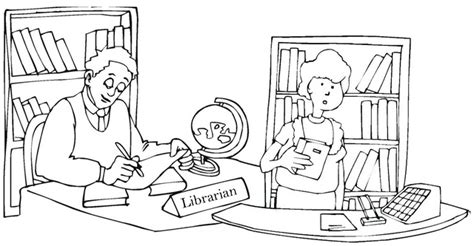fun library coloring pages  book lovers coloring pages