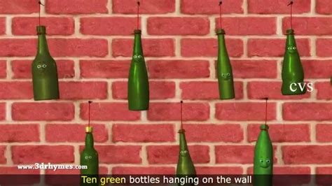 ten green bottles hanging   wall  animation nursery rhyme  children youtube