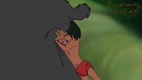 mowgli pushes baloo   excellentlyepicedits  deviantart