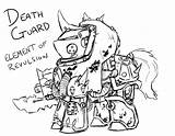 Terminator Coloring Pages Little Engine Warhammer Could Death Guard Color Getdrawings Pony Mlp Getcolorings Artwork Printable sketch template