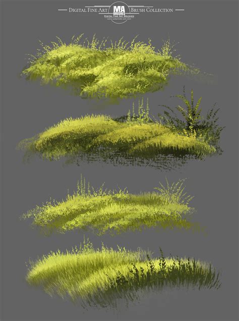 concept art  photoshop brushes ma brush    grass