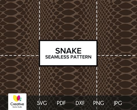 snakeskin seamless pattern svg png dxf creative vector studio