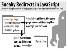 sneaky redirect black hat seo doorway pages javascript redirects