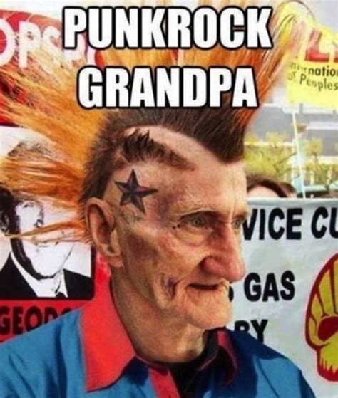 punk rock grandpa hilarious jokes funny pictures
