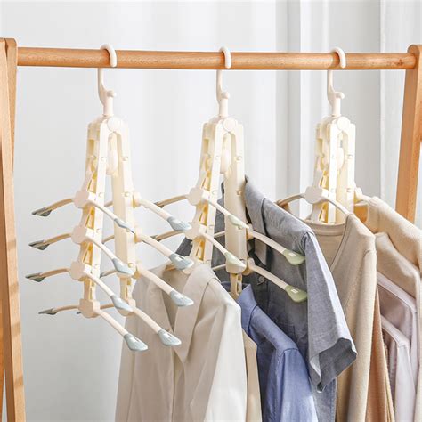 home plastic foldable clothes hanger wardrobe space saving hangers