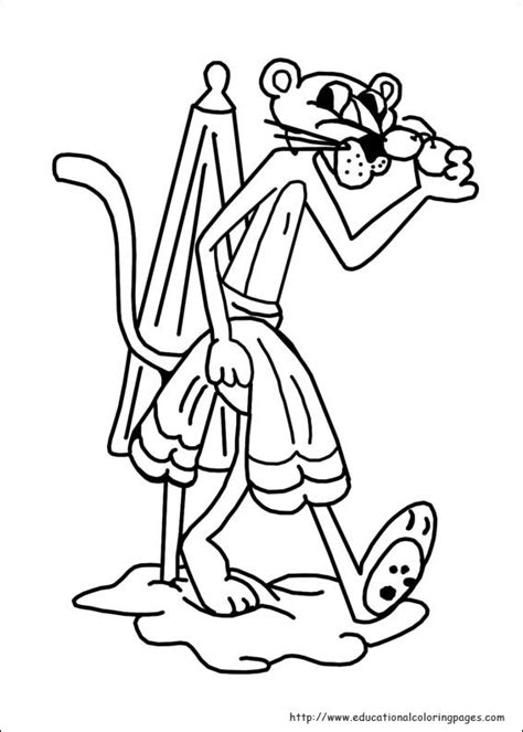 pink panther coloring pages educational fun kids coloring pages