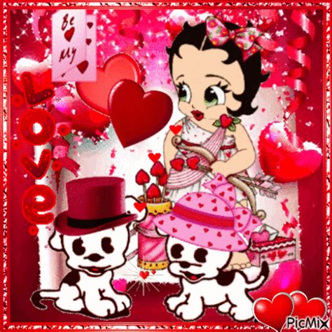 happy valentines day  betty boop  animated gif picmix