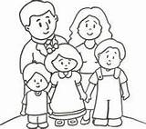 Para Familia Colorear Familias La Imagenes Dibujar Family Con Preschool Tipos sketch template