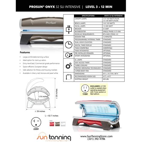 prosun onyx  minute level  commercial tanning bed pro salon store