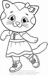 Daniel Tiger Coloring Family Pages sketch template