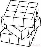 Rubiks Rubix Rubika Kostka Rubik Kolorowanki Cubo Dzieci Lineart Sweetclipart Kleurplaten Rubics Bulletin sketch template