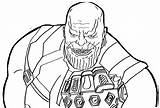 Thanos Coloring Printable Creepy Pages Smiling Avengers Infinity War Kids Description sketch template