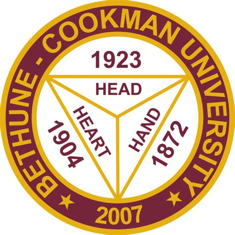 logo   cookman university   head heart  star seal
