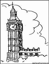 Ben Coloring Pages Big London Clock Tower Bridge Drawing Netart Fun Bouncy Kids Drawings Printable Colouring Getcolorings Trending Days Last sketch template